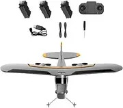 Kisangel 1 Set Rc Fixed Wing Plane Model Remote Controlled Aircraft for Beginners Energy Saving Stable Signal Includes Batteries Present for Aviation Enthusiasts