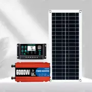 6000W-Solar Panel Set Solar Power Inverter Generator 100A Home 110V Grid SystJh