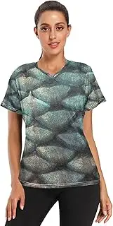 [Caihoyu] Asian Women Running Shirts Soft Comfortable Workout Tops Short Sleeve Yoga Shirts for Running Badminton S-3XL