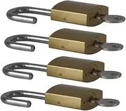 HOMSFOU Metal Padlock Key for Drawer Cabinet Suitcase Travel Diary Book Small Storage Box Security Lock