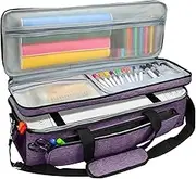 Carrying Case for Cricut Explore Air 1 2 3, Double-Layer Bag Compatible with Cricut Maker 1 2 3, Carrying Bag Case for Cricut Explore Air/Air 2/Air 3 Portable 2 Layer Bag for Cricut Cut Machine