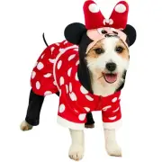 Rubie's Disney Mickey & Friends Minnie Plush Pet Costume, As Shown, X-Large