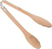 Wooden Food Gripper: Versatile Kitchen Clamp - Heat-Resistant Serving Tool for BBQ, Salad, and Outdoor Grilling Accessories