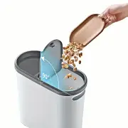 NNETM 1pc Bathroom Trash Can with Lid