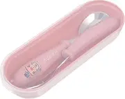 OKUMEYR Baby Learning Tableware 1 Set of Abs Stainless Steel Spoon Fork Easy Toddlers