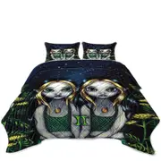 Cool Zodiac Art Gemini Night Elf Girls Coverlet
