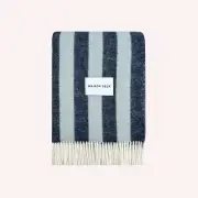 Candy Blanket - Navy/Ice Blue by Maison Deux | the memo