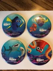 Disney Finding Dory promo pins, set of 4