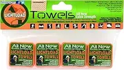 Lightload Towels X Strength Compressed for Easy Travel and Storage Superabsorbent Quick Dry Multiuse 12x12" .2 oz. (4 Pack)