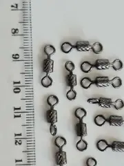 18x Barrel Swivels . Stainless steel with Black finish . Qulity.