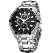 Curren Mens Quartz Watch Stainless Steel Band Waterproof Sport Wrist Watches New