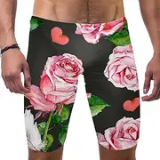 [VBFOFBV] Men's Printed Jammer Swimsuit Swim Shorts, Peacock Feather Pattern Vintage