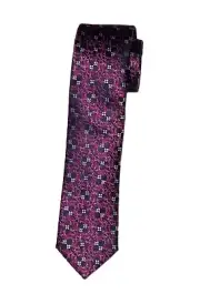 TED BAKER London Mulberry Silk Tie Pink Purple Black White Floral