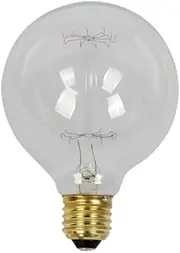 Beacon Lighting Lucci Karbon 25W ES Clear Decorator G95 Globe
