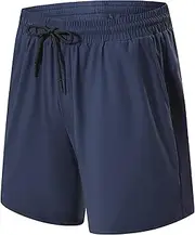 [Maiyifu-GJ] Mens Athletic Workout Shorts Elastic Waist Quick-Drying Running Shorts Casual Summer Hiking Short Pants Activewear