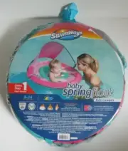 NIP Pink Baby Ages 9-24 Months Spring Float Sun Canopy by SwimWays