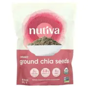 Nutiva Organic Ground Chia Seeds, 3.8g Omega-3, 6g Fiber, 3g Protein, 12 oz