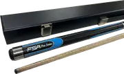 FSA Pro Series Soft Grip Hybrid BLUE Ash Pool Snooker Billiard Cue and Case Set