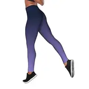 [Generic] Womens Yoga Pants Lightweight Stretch Solid Color Work Buttery Soft Yoga Pants, Purple, Small