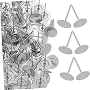 Generic 100pcs Vintage Flat Head Thumb Tacks Upholstery Pins for Furniture Wall Decor Soft Decoration Pushpins Enhanced Security Stylish Design