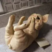 DWK Swine Wine Bottle Holder Pig For Kitchen Tabletop/Counter or Country Home