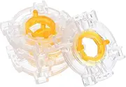 Anneome 4pcs Octagonal Joystick Base Transparent Retaining Rings for Game Console Accessories Parts for Accurate Control Machines