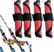 Fishing Hook Cover Bait Hook Covers Fish Lure Protective Hook Covers Bait Storage Protector Fishing Tackle Safety Hook Guard for Fishing Sturdy Hook Covers for Lures Fishing Accessorie, red,