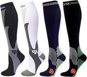[COCOHOK] Compression Socks Sports Men & Women, Fit for Sports, Football, Flight, Running, Compression Socks for Men & Women for Increasing Performance, Endurance, Circulation and Recovery