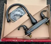 Pfister Glenfield Tuscan bronze Double Handle Deck-mount Kitchen Faucet