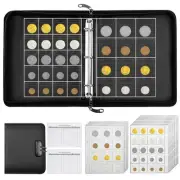 Coin Collection Book Holder for Collectors,260 Pockets Fireproof Coin Collect...