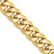 14K Yellow Gold 26 Inch 13.2mm Semi-Solid Miami Cuban With Lobster Clasp Chain