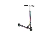Globber FLOW ELEMENT Foldable Scooter with Lights - Neochrome with Black Deck