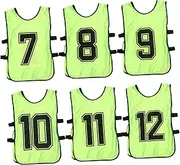 [CORHAD] 6pcs Children's Jersey Kids Tank Tops Yellow Vest Yellow Sweatshirt Training Mesh Vests Football Jersey Scrimmage Vests Youth Jersey Vest Child Training Vest Jersey Bibs Mesh Belt