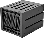 Silverstone Techology FS304-V Three (3) 5.25" Bay to Four (4) 3.5" SAS 12G / SATA 6G Trayless Hot-swap Cage, SST-FS304B-V