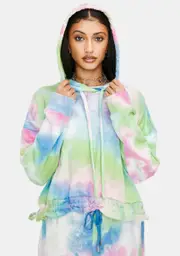[Blank NYC] Tease Me Tie Dye Hoodie