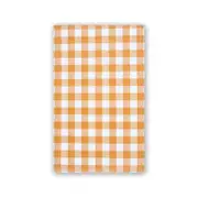 Table Cloth Checkered Flannel Back Tan color Reusable 130 x 225CM