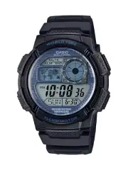 Casio AE1000W-2A2V,10 Year Battery Watch,100M, 5 Alarms,Chronograph, Illuminator