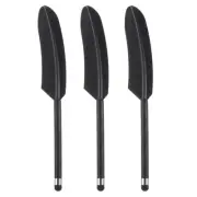 3pcs Touch Screen Pen Stylus Pen for All Capacitive Touch Screens Devices, Black