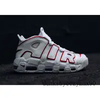 在飛比找蝦皮購物優惠-Nike Air More Uptempo 大Air 白底紅