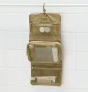 MUJI Hanging Case with Pouch Toiletry Care Travel Tool Makeup Pouch Beige NWT