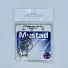 Mustad OShaughnessy Live Bait Fishing Hooks 94151-NI Size 1 10 Pack