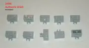 LEGO NEW 1x2 Light Bluish Grey Brick Vertical Clip (10x) 4641682 Brick 95820