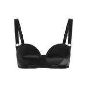 [Dolce & Gabbana] Dolce & Gabbana Satin Balconette Bra III NUMERIC BLACK