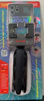 Tenikle Pro Flexible Tripod Bendable Suction Cup Camera & Phone Mount Black