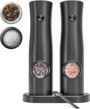 littneo Electric Salt and Pepper Grinder Set
