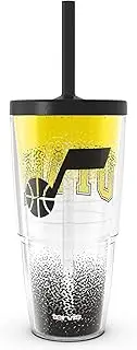 Tervis NBA Utah Jazz - Defend Made in USA Double Walled Insulated Tumbler Travel Cup Keeps Drinks Cold & Hot, 24oz with Straw Lid, Classic