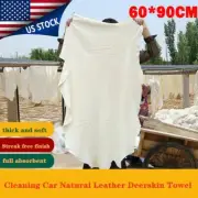 Car Cleaning Cloth Natural Chamois Leather Washing Absorbent Drying Shammy Towel