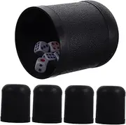 GARVALON Dice Cup Set 25 Dice White Plastic Cup Guessing Game Perfect for Parties Random Style