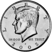 Half Dollar - 3 Pack Circle Stickers 3 Inch - Coin Collector Money Currency