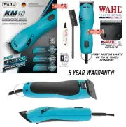 Wahl Pro KM10 BLUE 2-Speed ULTIMATE Clipper KIT&10 Blade Set KM*PET DOG GROOMING